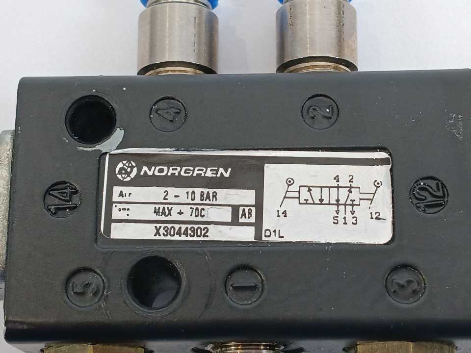 NORGREN X3044302 Super X Series, 5/2-Way Spool Pneumatic Valve