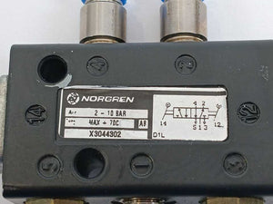 NORGREN X3044302 Super X Series, 5/2-Way Spool Pneumatic Valve