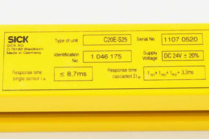 SICK 1046174/1046175 C2000 Industrial Safety Light Curtain, Sender and Receiver
