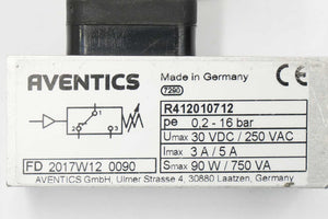 Aventics/Rexroth R412010712 Mechanical Pressure Switch