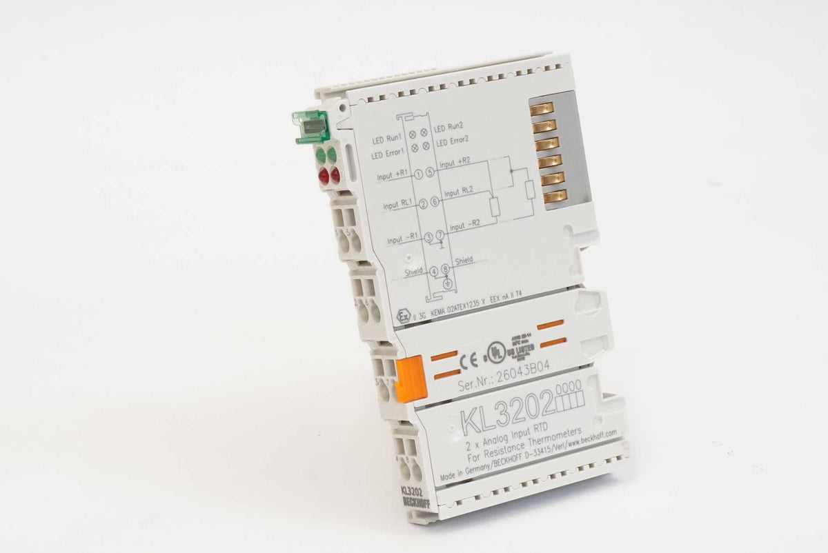 Beckhoff Automation KL3202 KL3202 2-Channel Analog Input Terminal