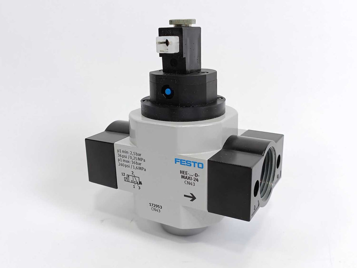 Festo 172953 HEE-1-D-MAXI-24 On/Off Valve