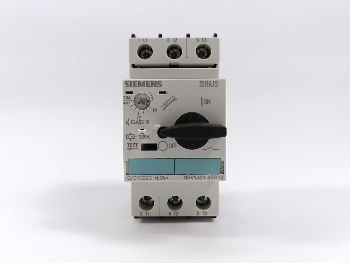 Siemens 3RV1421-4BA10 Sirius Circuit Breaker 14-20A, E06