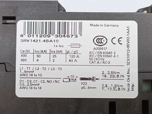 Siemens 3RV1421-4BA10 Sirius Circuit Breaker 14-20A, E06