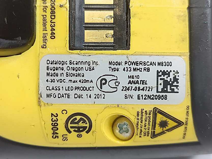 Datalogic  BC-8030 + POWER8CAN M8300 Barcode Scanner+Base Charger