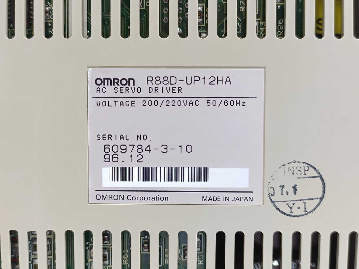 OMRON R88D-UP12HA AC Servo Driver 200/220VAC 50/60Hz