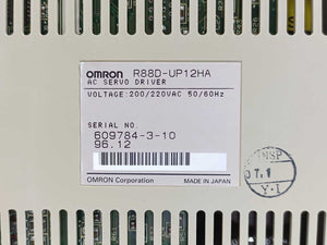 OMRON R88D-UP12HA AC Servo Driver 200/220VAC 50/60Hz