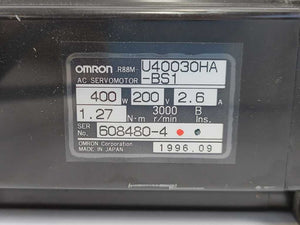 OMRON R88M-U40030HA -BS1 AC Servo Motor