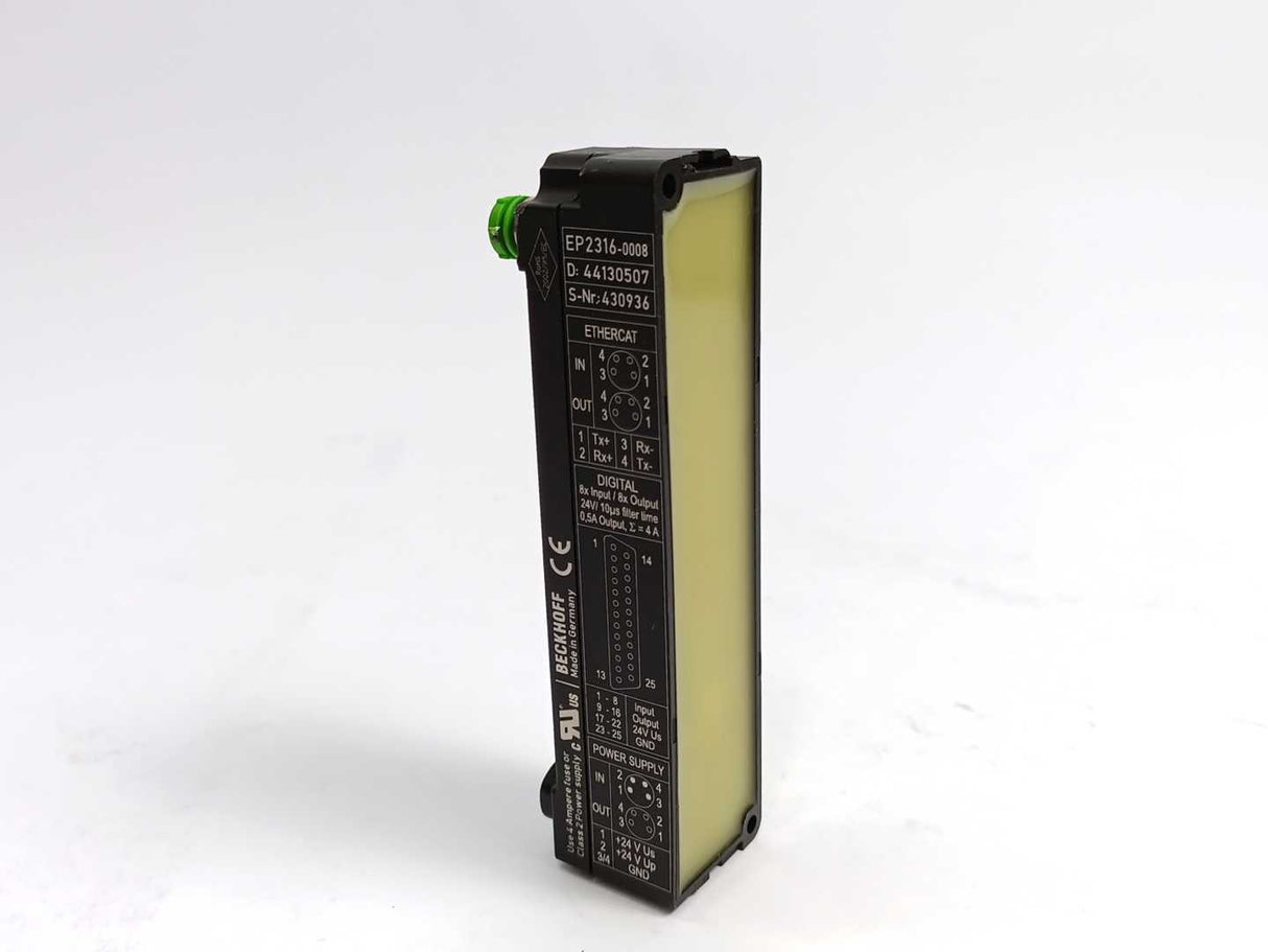 Beckhoff EP2316-0008 EtherCAT Box, 8-Channel Digital Input/Output
