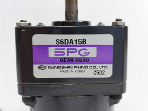 SPG S6DA15B Gearhead + S6I06GX-T Induction Motor