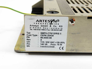 Artesyn 96.0000.98 SMP/LC75/12/RIS II 75W Power Supply