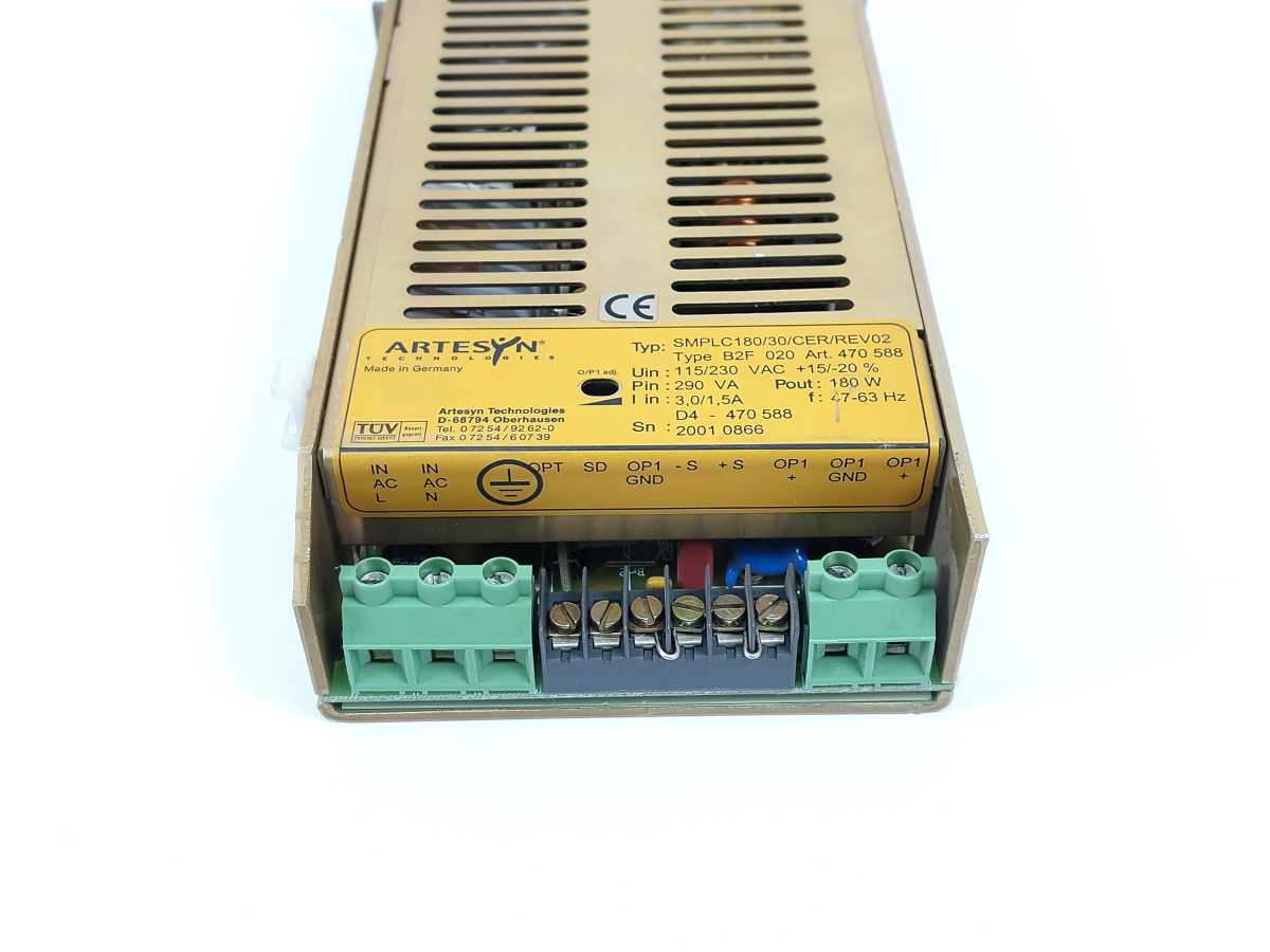 Artesyn 470 588 SMPLC180/30/CER/REV02 B2F 020 180W Power Supply