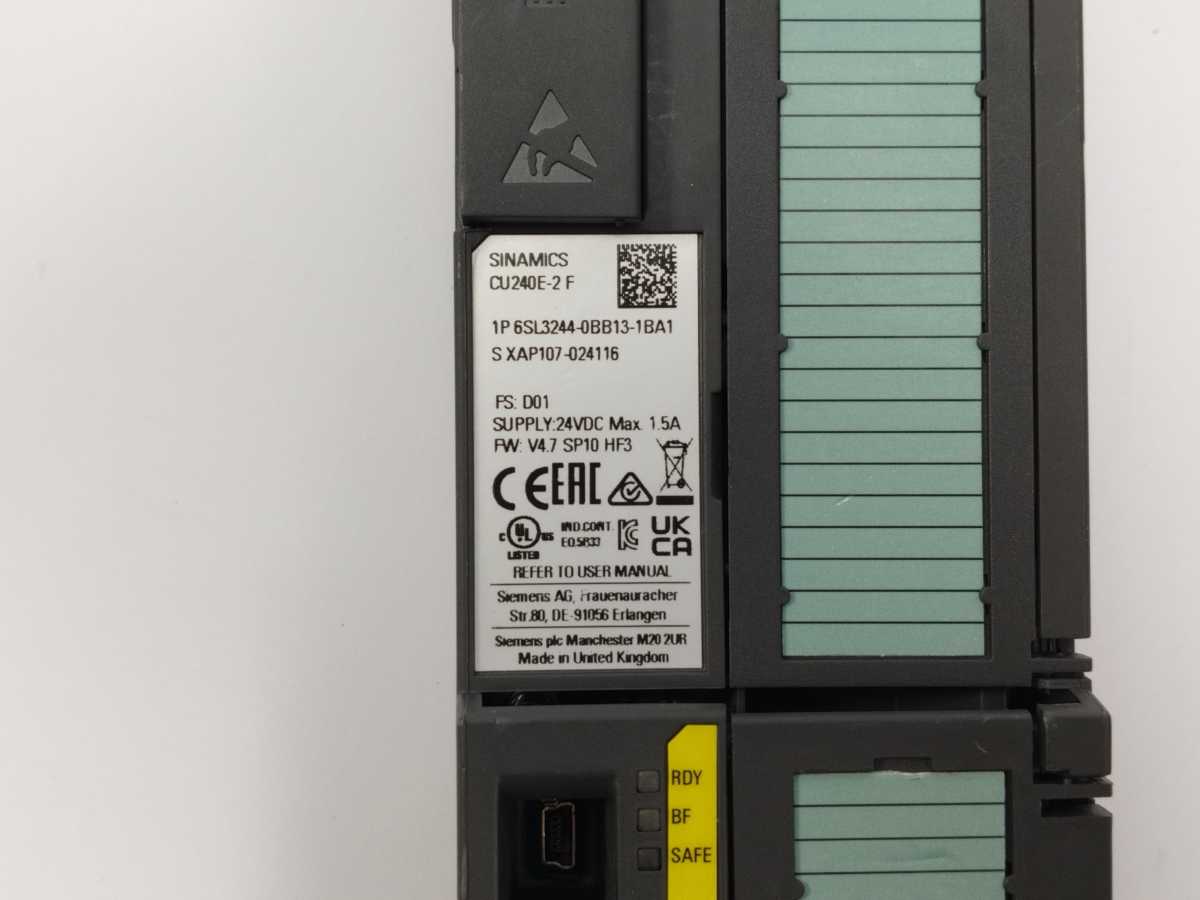 Siemens 6SL3244-0BB13-1BA1 Control unit CU240E-2 F