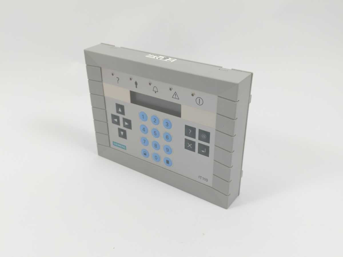 Siemens IT110 Security System Operator Panel