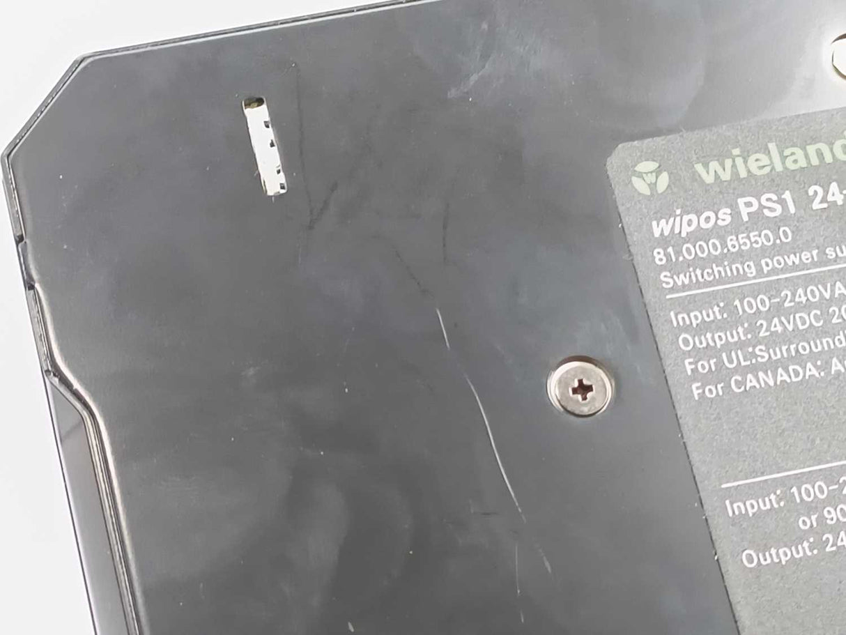 Wieland 81.000.6550.0 wipos PS1 24-20 Switching Power Supply 24VDC 20A