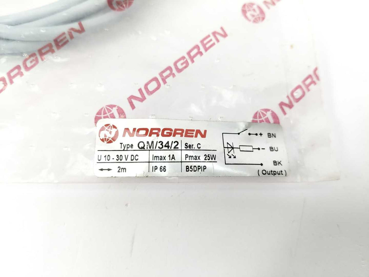 NORGREN QM/34/2 Magnetically Operated Switch, 2m cable