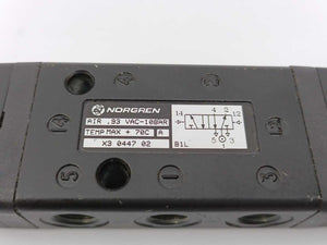 NORGREN X3044702 Super X Air Pilot Operated Valve, G1/8