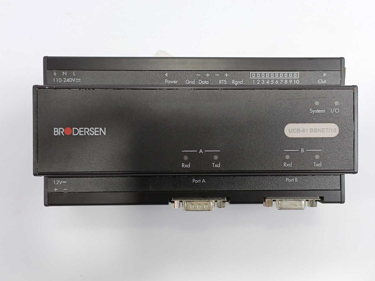 BRODERSEN UCB-61/BBNET/10 Rev.A/4.00 Backplane Bus Module TP. 9040