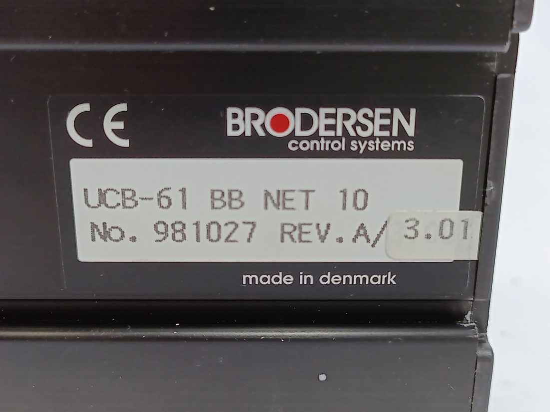 BRODERSEN UCB-61/BBNET/10 Backplane Bus Module 110-240V