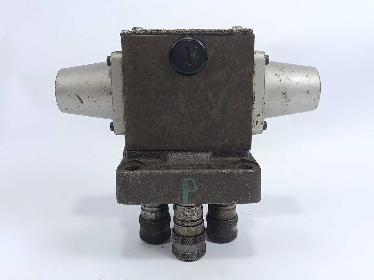 Rexroth 4 WP 10 E10 Directional Valve w/ 4x Bruning SM-251-BSP-F