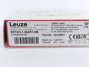 Leuze 50148501 KRT3CL1.3S2/6T-M8 Contrast Sensor