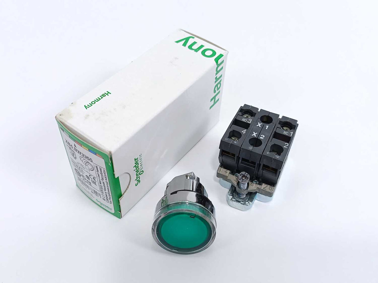 Schneider Electric XB4 BW3365 Illuminated Push Button, Harmony XB4