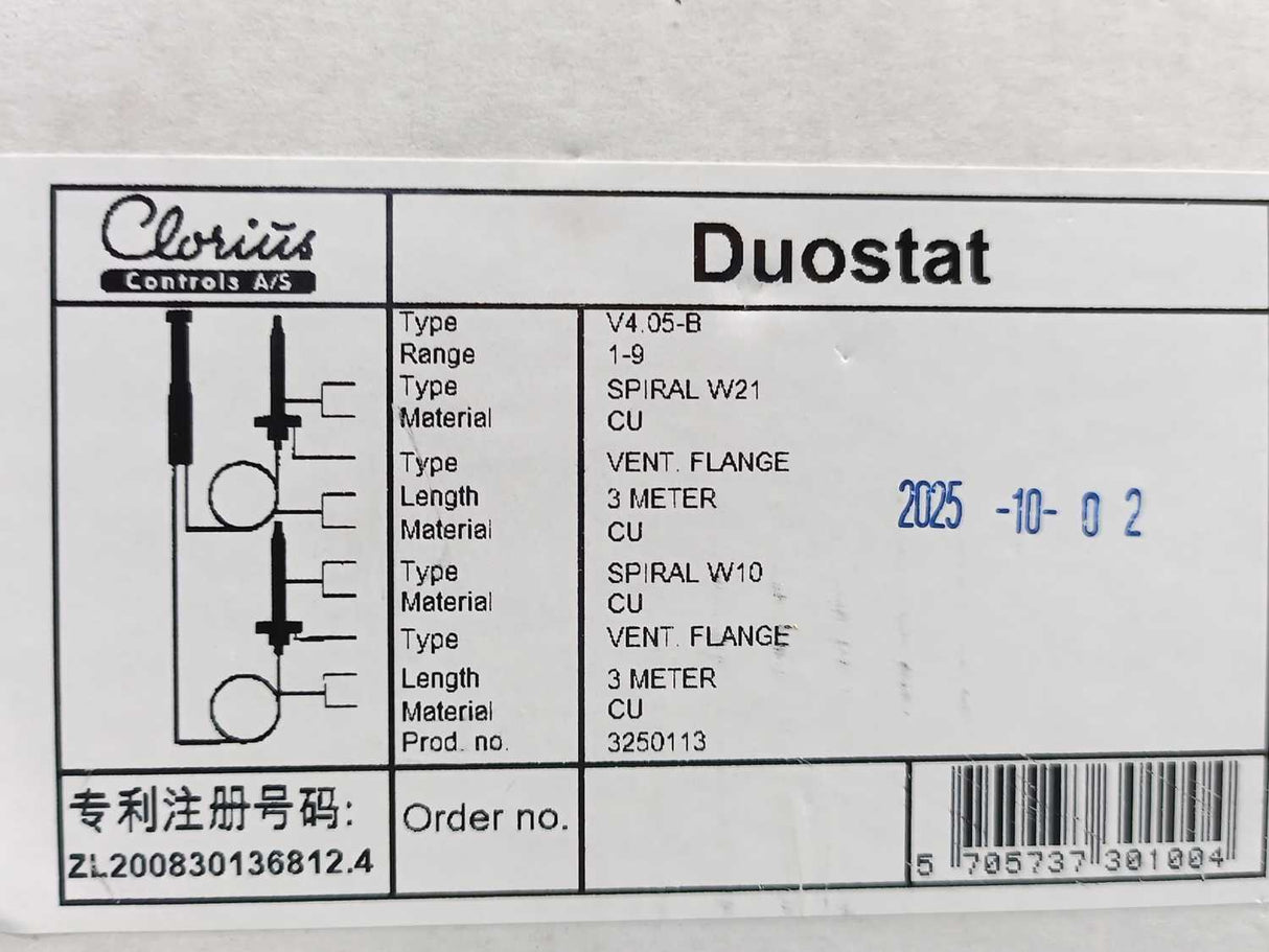 Clorius Controls V4.05-B Clorius Duestat
