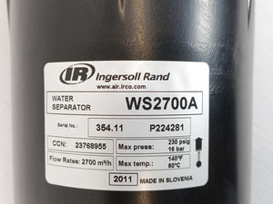 Ingersoll Rand WS2700A Water Seperator w/ SC-12M Air Compressor