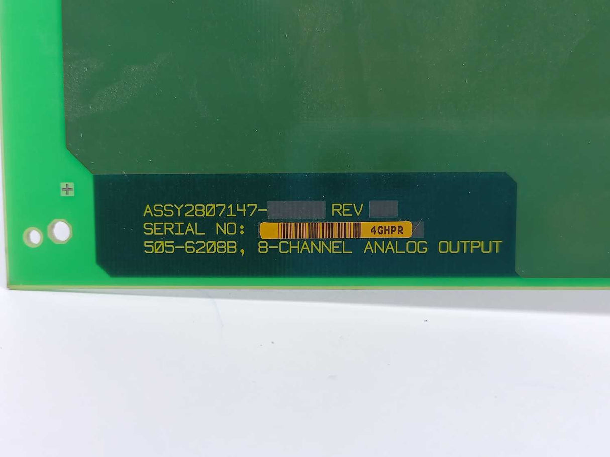 Siemens 505-6208B 8-Channel Analog input, Version 02