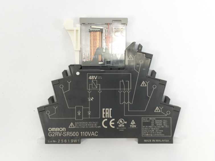 OMRON G2RV-SR500 AC110 0002168119 Slim I/O General Purpose Relay Batch 5 pcs.