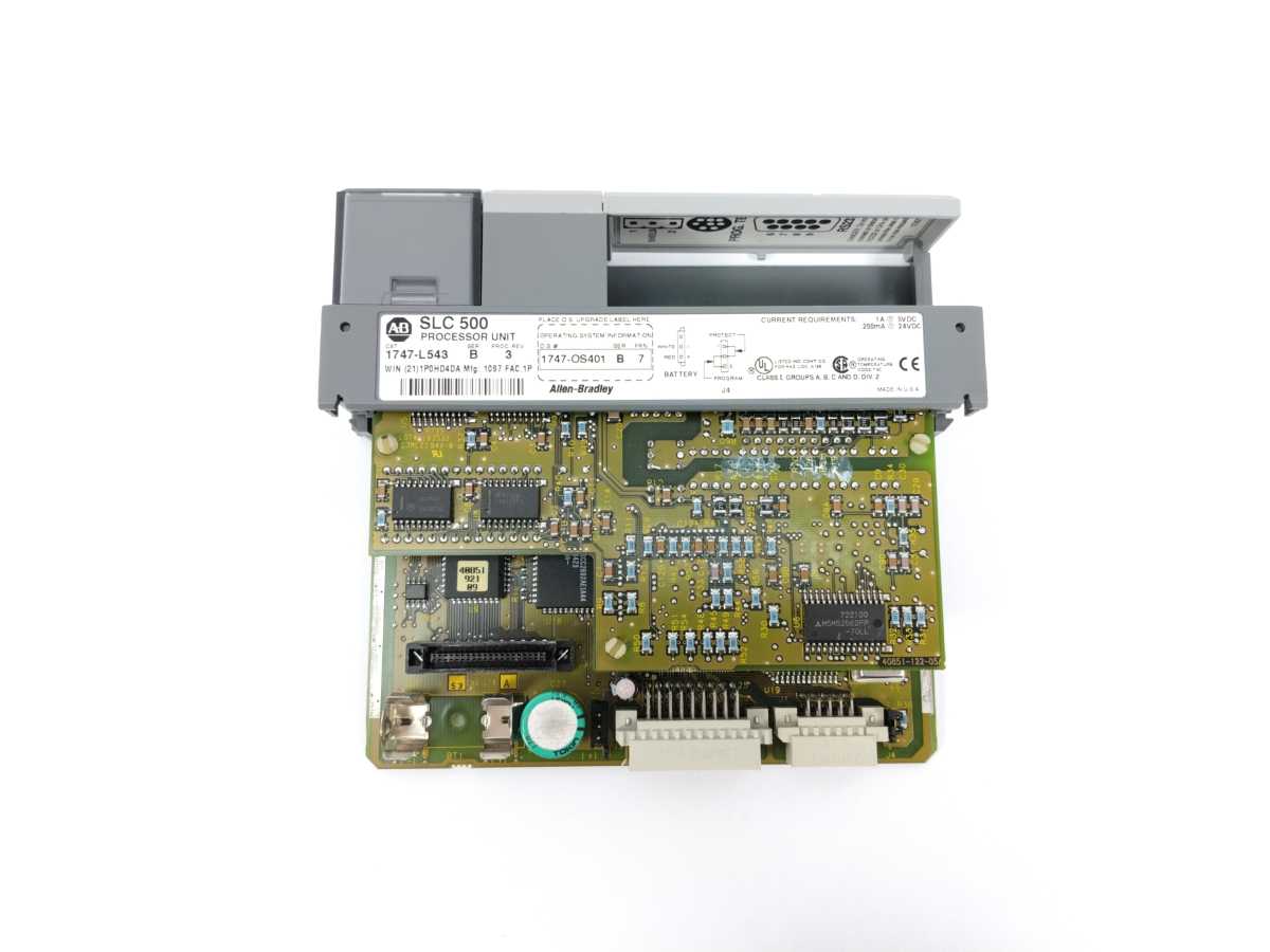 AB 1747-L543 Ser.B, Rev.3 SLC500 Processor Unit, O.S. 1747-OS401, Ser.B, Frn.7