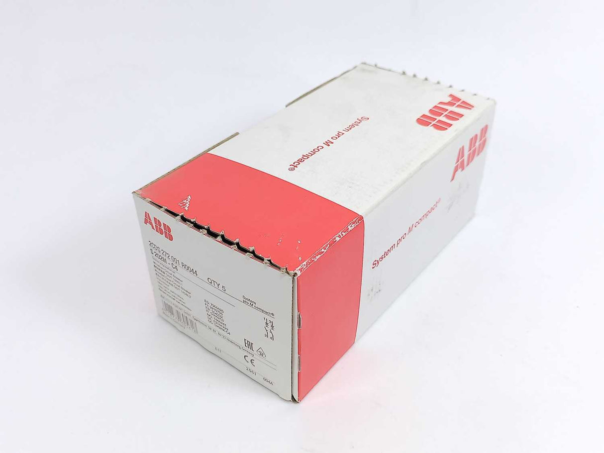 ABB 2CDS 272 001 R0044 S202M-C4 Miniature Circuit Breaker, Batch of 5 pcs.