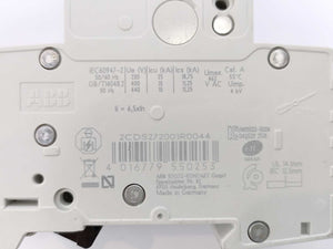 ABB 2CDS 272 001 R0044 S202M-C4 Miniature Circuit Breaker, Batch of 5 pcs.