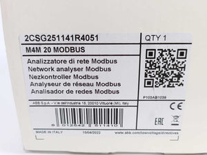 ABB 2CSG251141R4051 M4M 20 MODBUS Network Analyzer