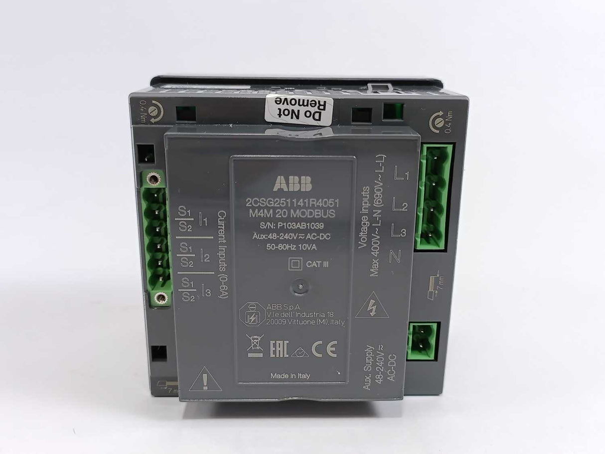 ABB 2CSG251141R4051 M4M 20 MODBUS Network Analyzer