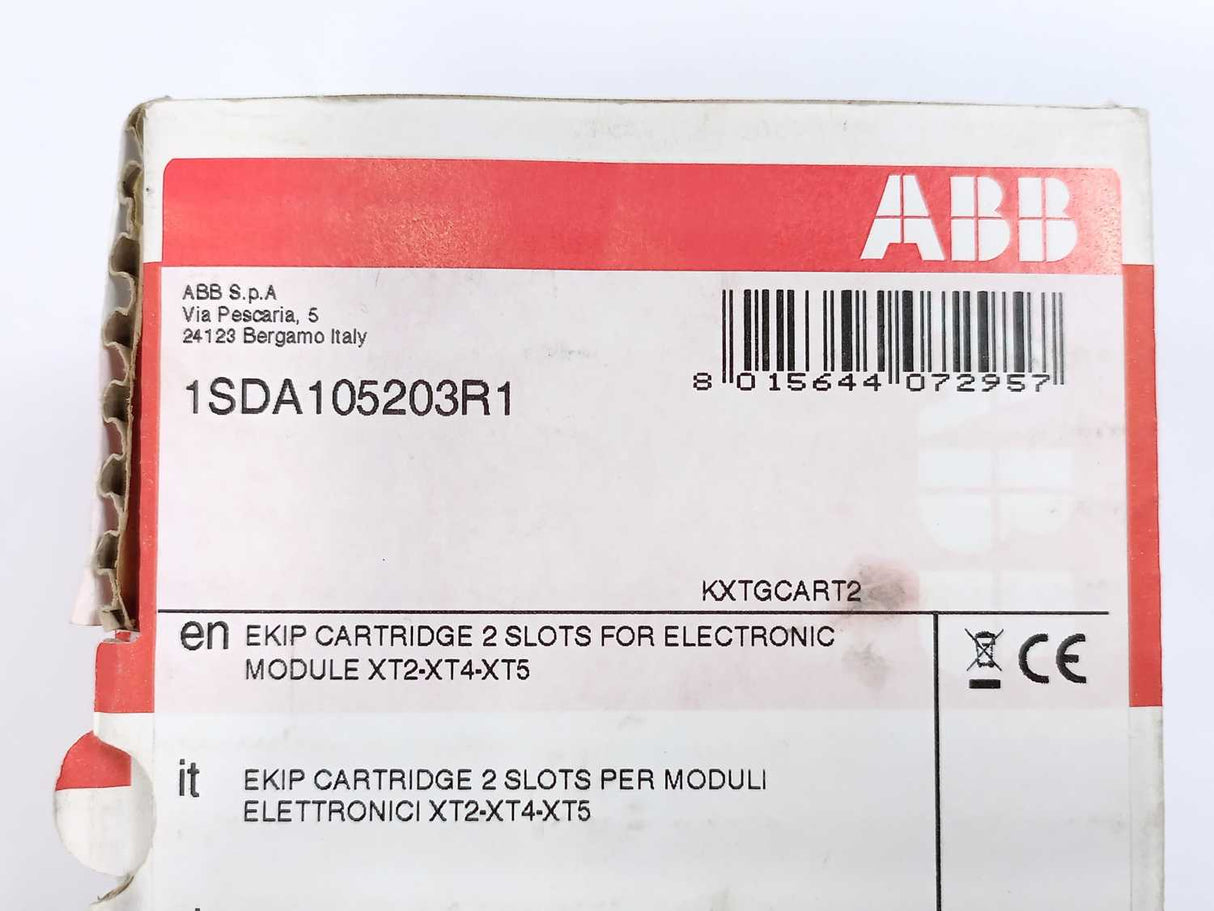 ABB 1SDA105203R1 KXTGCART2 EKIP Catridge 2 Slots for Electronic Module