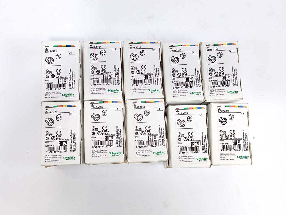 Schneider Electric ZB4BA335 Pushbutton, 10 Pcs.