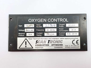 Scan Tronic                  Oxygen Control OC2010, OC2000 With -Measuring Probe