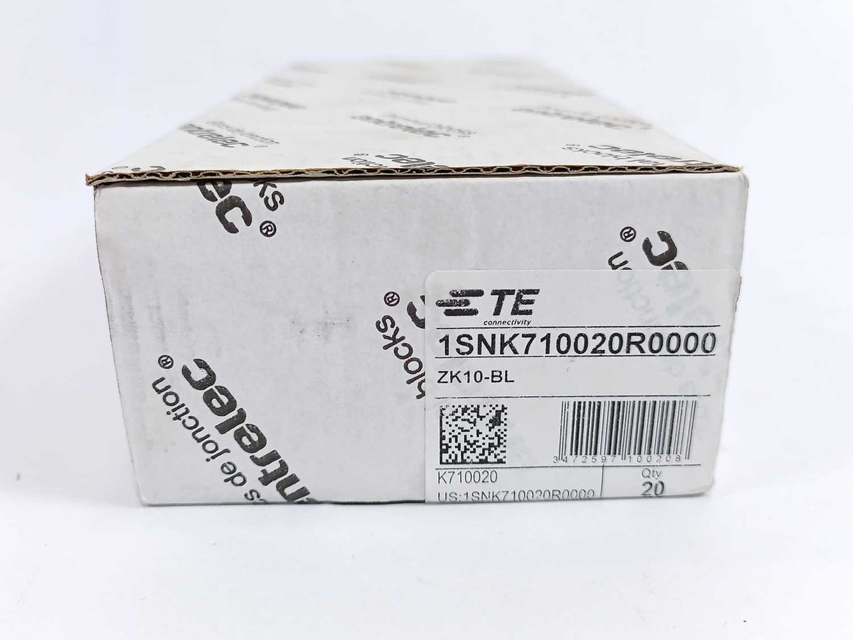 TE Connectivity 1SNK710020R0000  PI-Spring clamp Terminal Block ZK10-BL 20 Pcs.