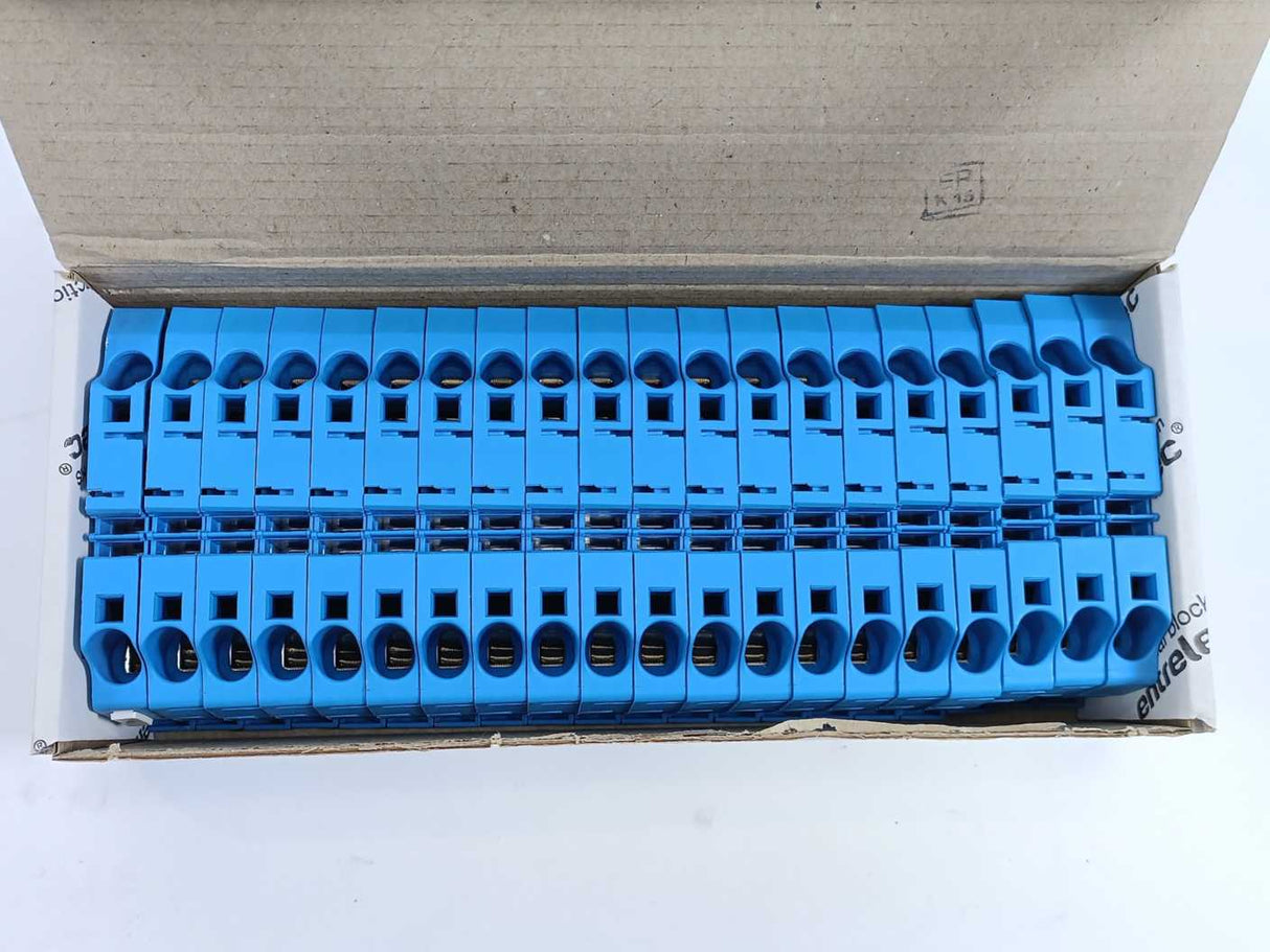 TE Connectivity 1SNK710020R0000  PI-Spring clamp Terminal Block ZK10-BL 20 Pcs.