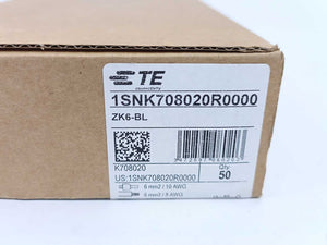 TE Connectivity 1SNK708020R0000 ZK6-BL 50 Pcs.