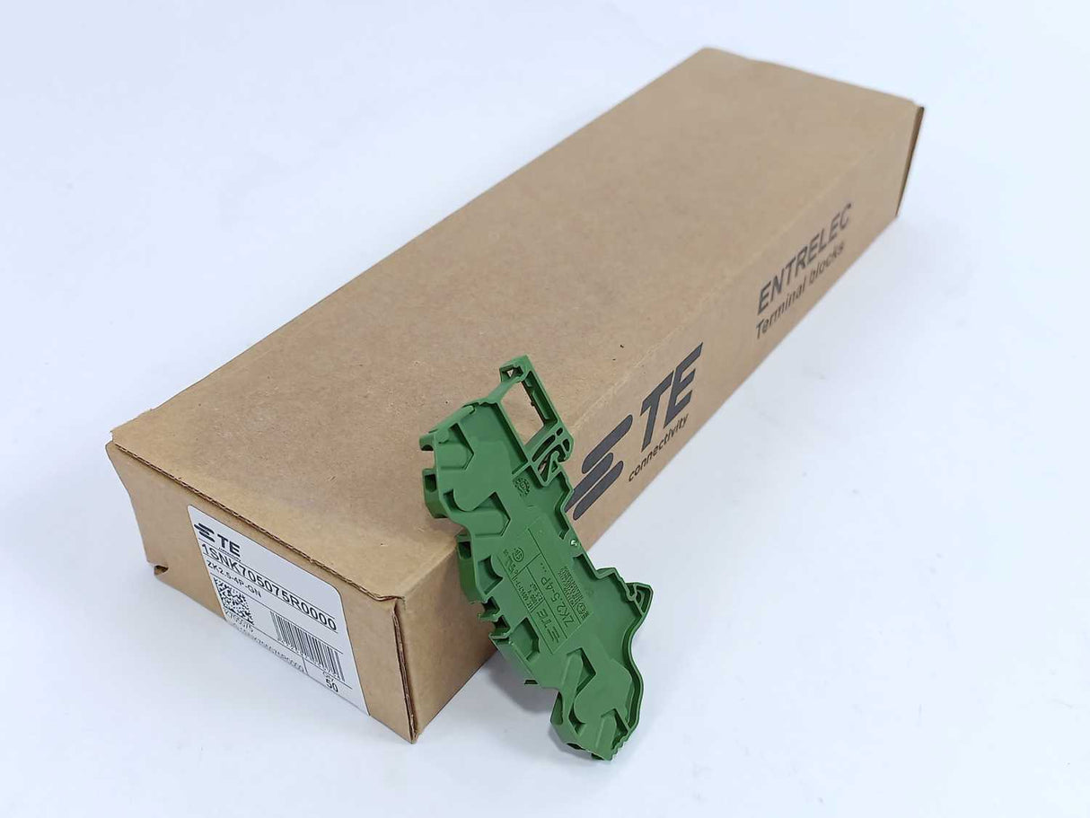 TE Connectivity 1SNK705075R0000 ZK2.5-4P-GN PI-Spring clamp - Green 50 Pcs.