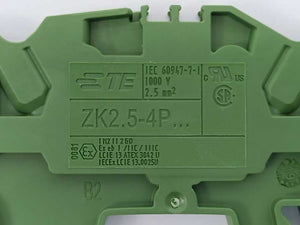 TE Connectivity 1SNK705075R0000 ZK2.5-4P-GN PI-Spring clamp - Green 50 Pcs.