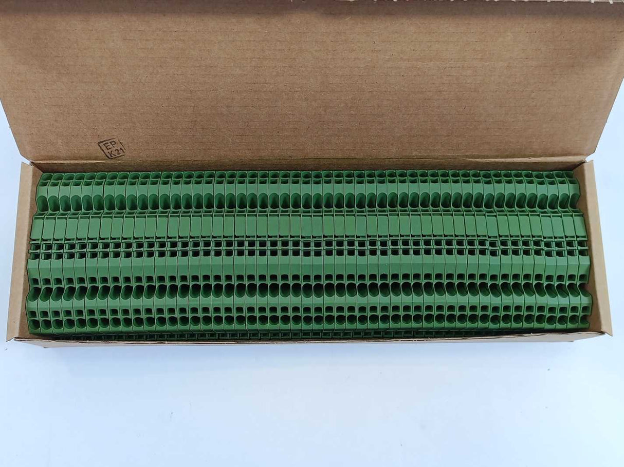 TE Connectivity 1SNK705075R0000 ZK2.5-4P-GN PI-Spring clamp - Green 50 Pcs.