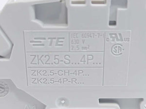 TE Connectivity 1SNK705312R0000 Terminal Block With 1 Test Socket ZK2.5-S-4P