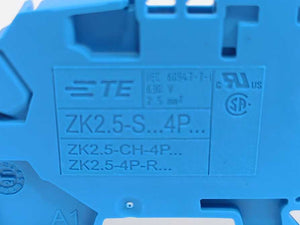 TE Connectivity 1SNK705321R0000 Terminal Block  ZK2.5-S-4P-BL 50 Pcs.
