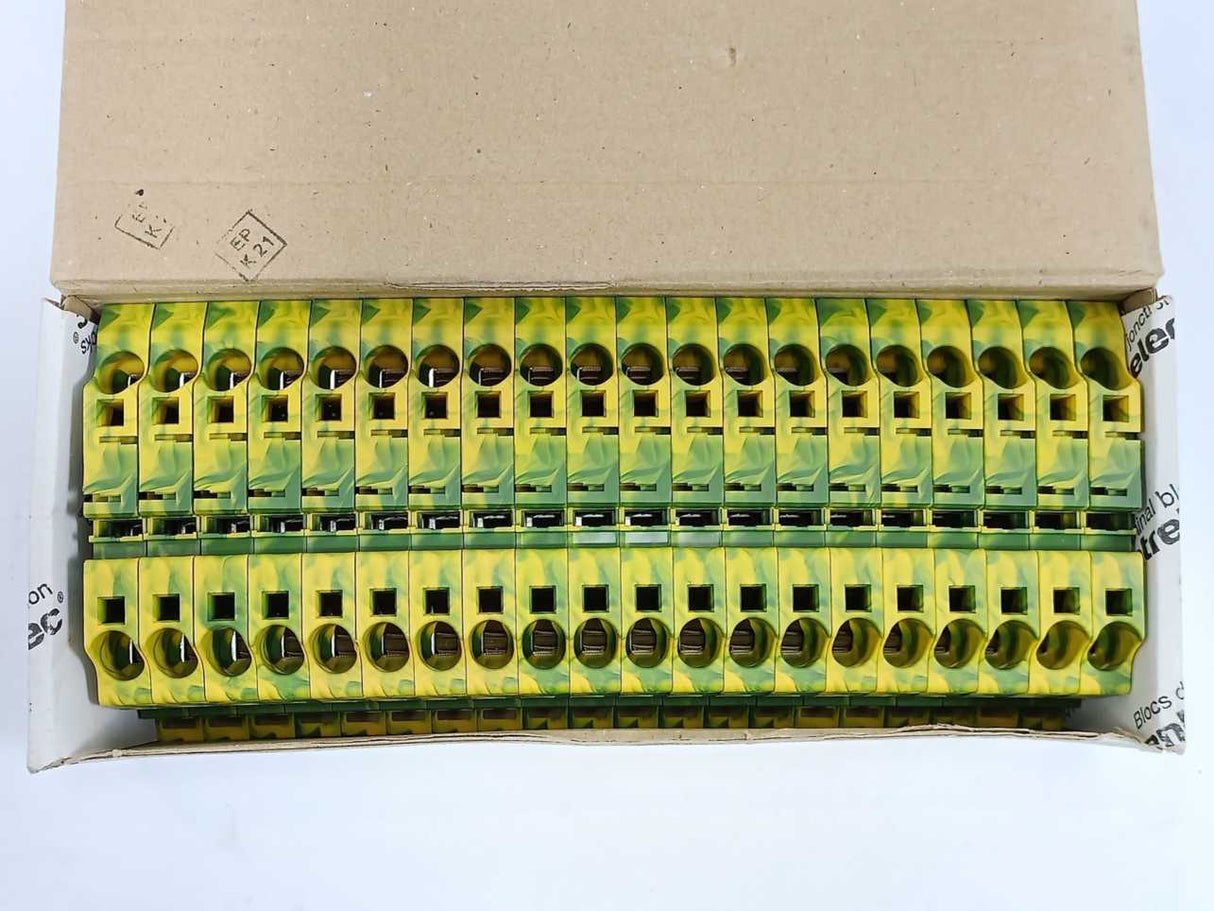 ABB 1SNK710150R0000 E PI-Spring Clamp Terminal Block ZK10-PE 20 Pcs.