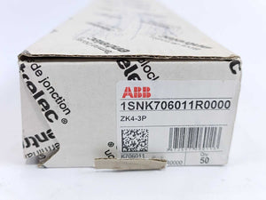 ABB 1SNK706011R0000 ZK4-3P PI-Spring clamp Terminal Block 50 Pcs.