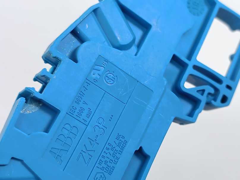 ABB 1SNK706021R0000 ZK4-3P-BL PI-Spring Clamp