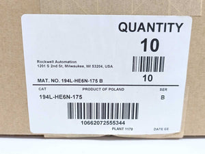 AB 194L-HE6N-175 Ser. B, Control and Load Switch, Batch of 10 pcs.